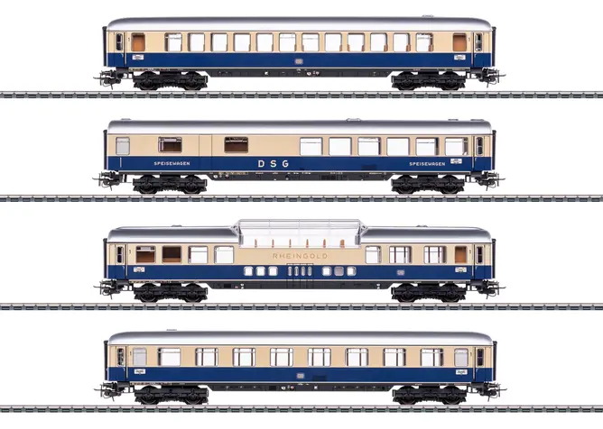 40852 - Set TEE - Rheingold rijtuigen 'Tin Plate'